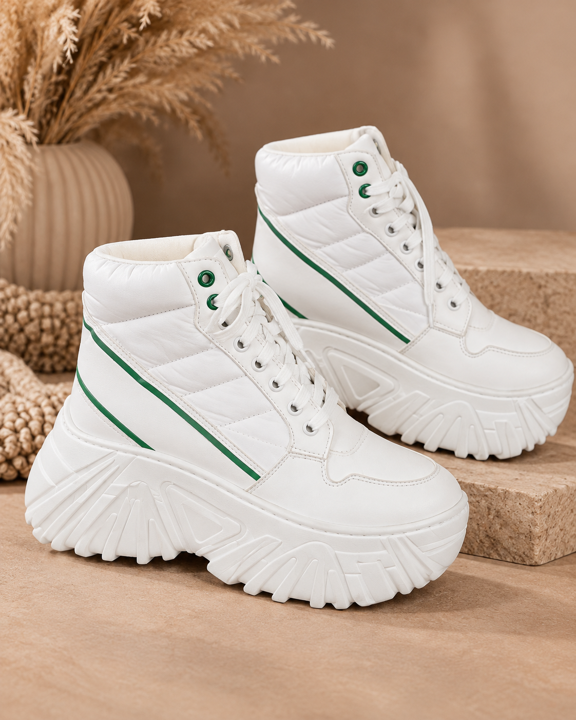 Дамски високи кецове "Urban Green" - Image 7