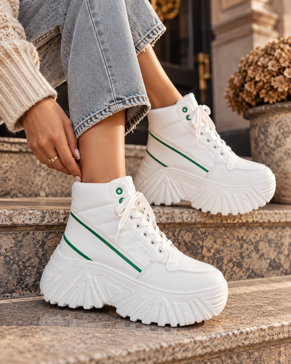 Дамски високи кецове "Urban Green" - Image 2