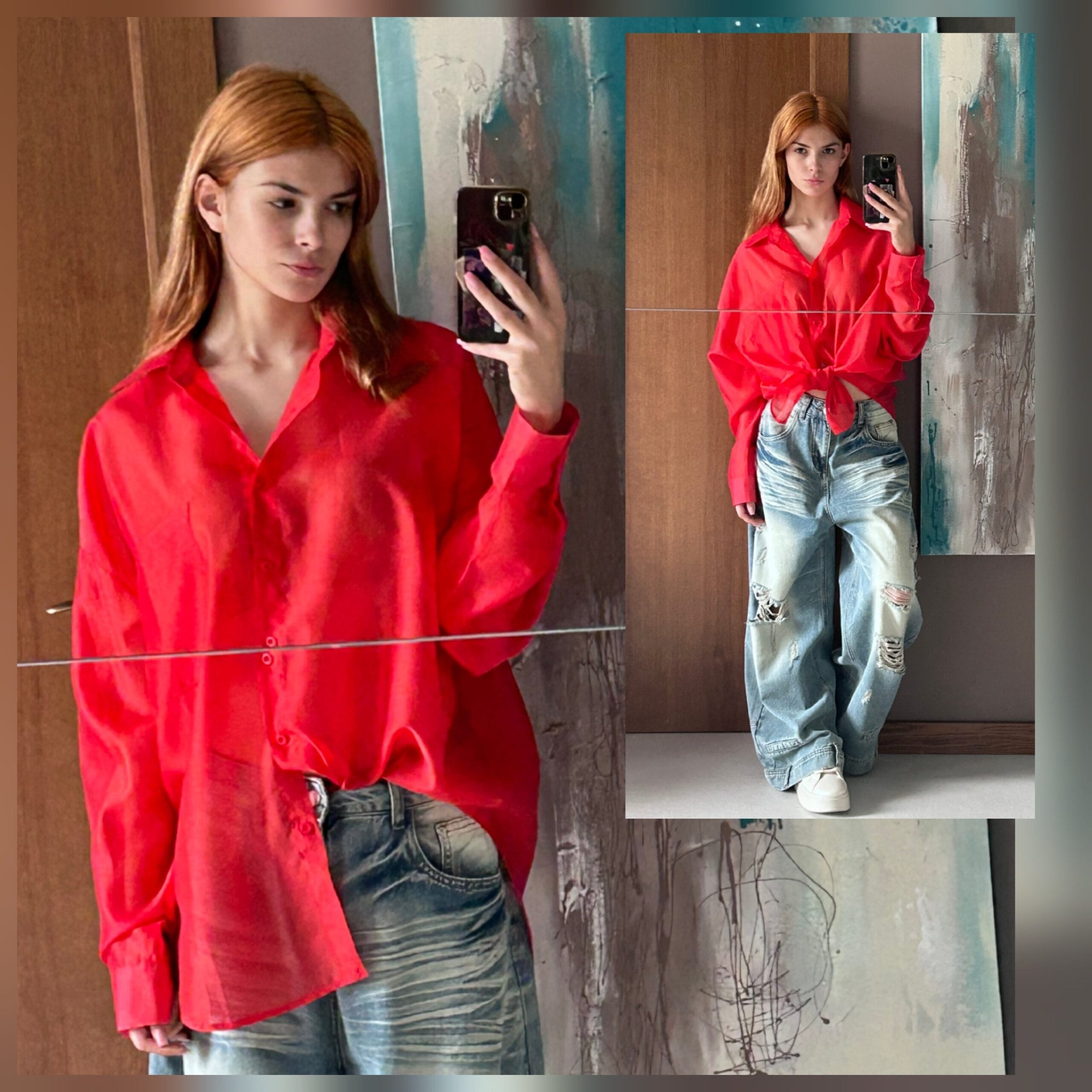 Риза "Cherry Silk"