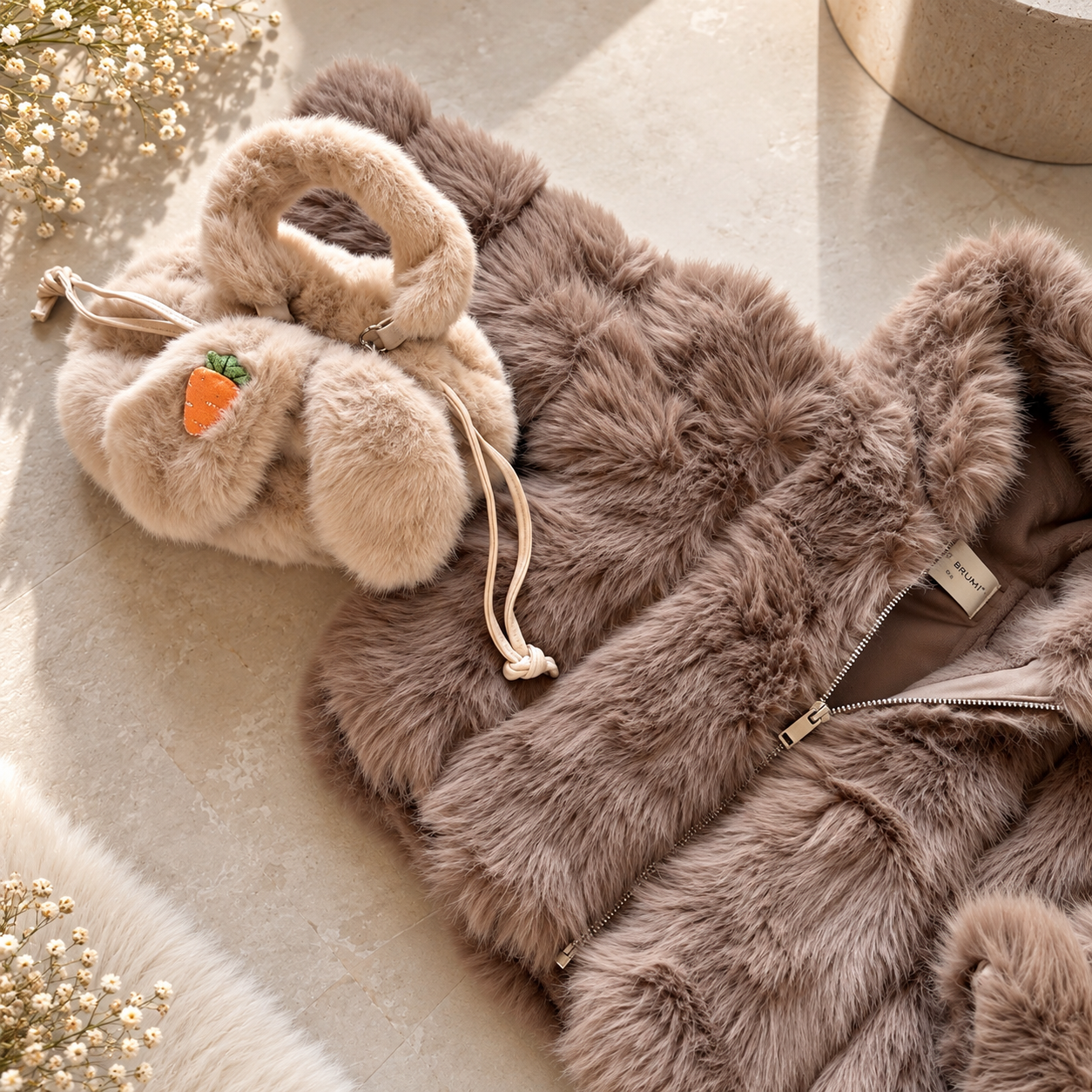 Детско пухкаво палто „Winter Fluffy“ с качулка - Image 6