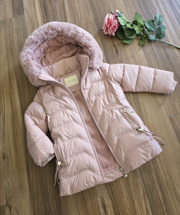 Детско зимно яке „Rose Cloud“ – пудрено розово - Image 3
