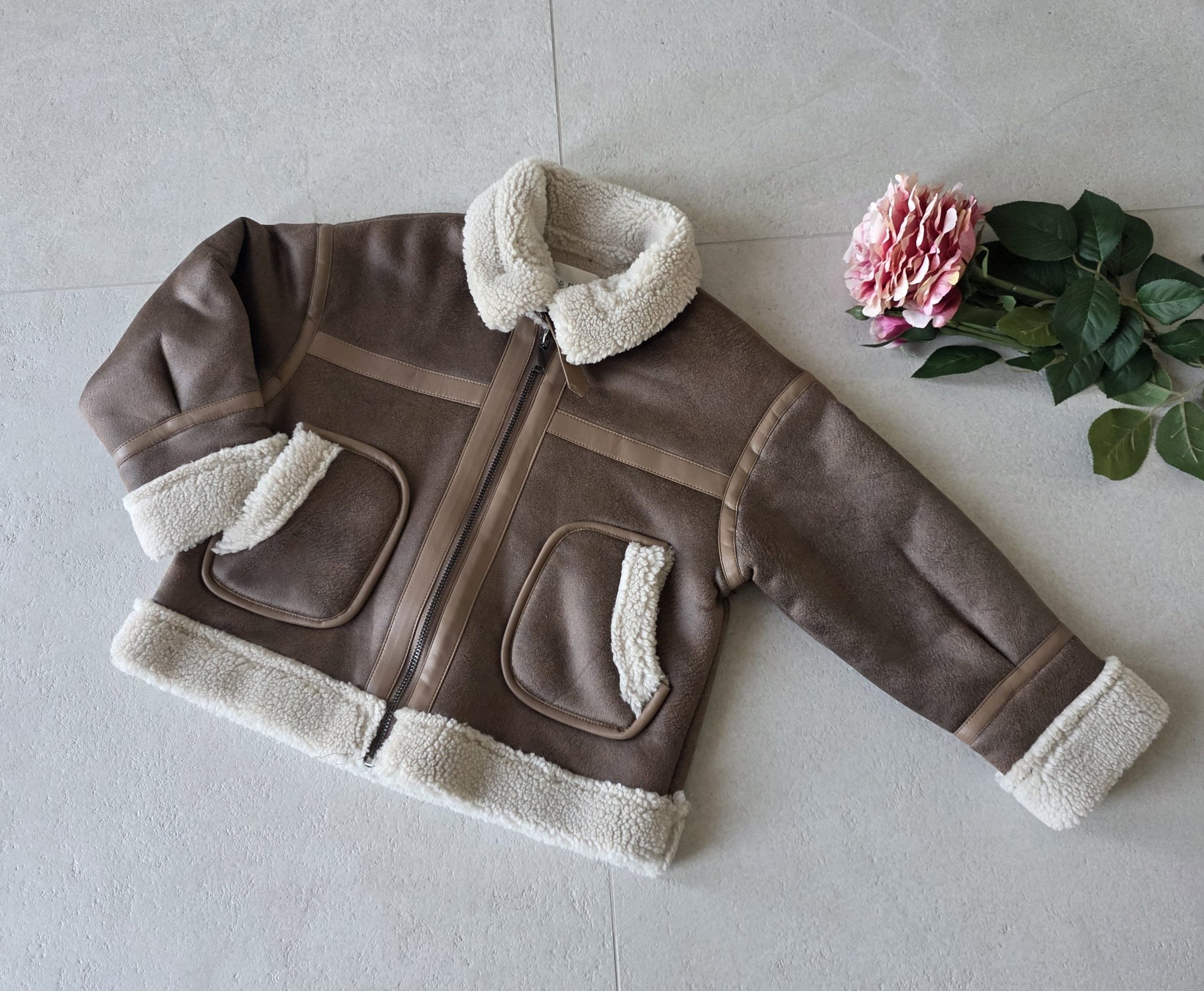 Детско авиаторско яке „Cappuccino Cozy“ - Image 5