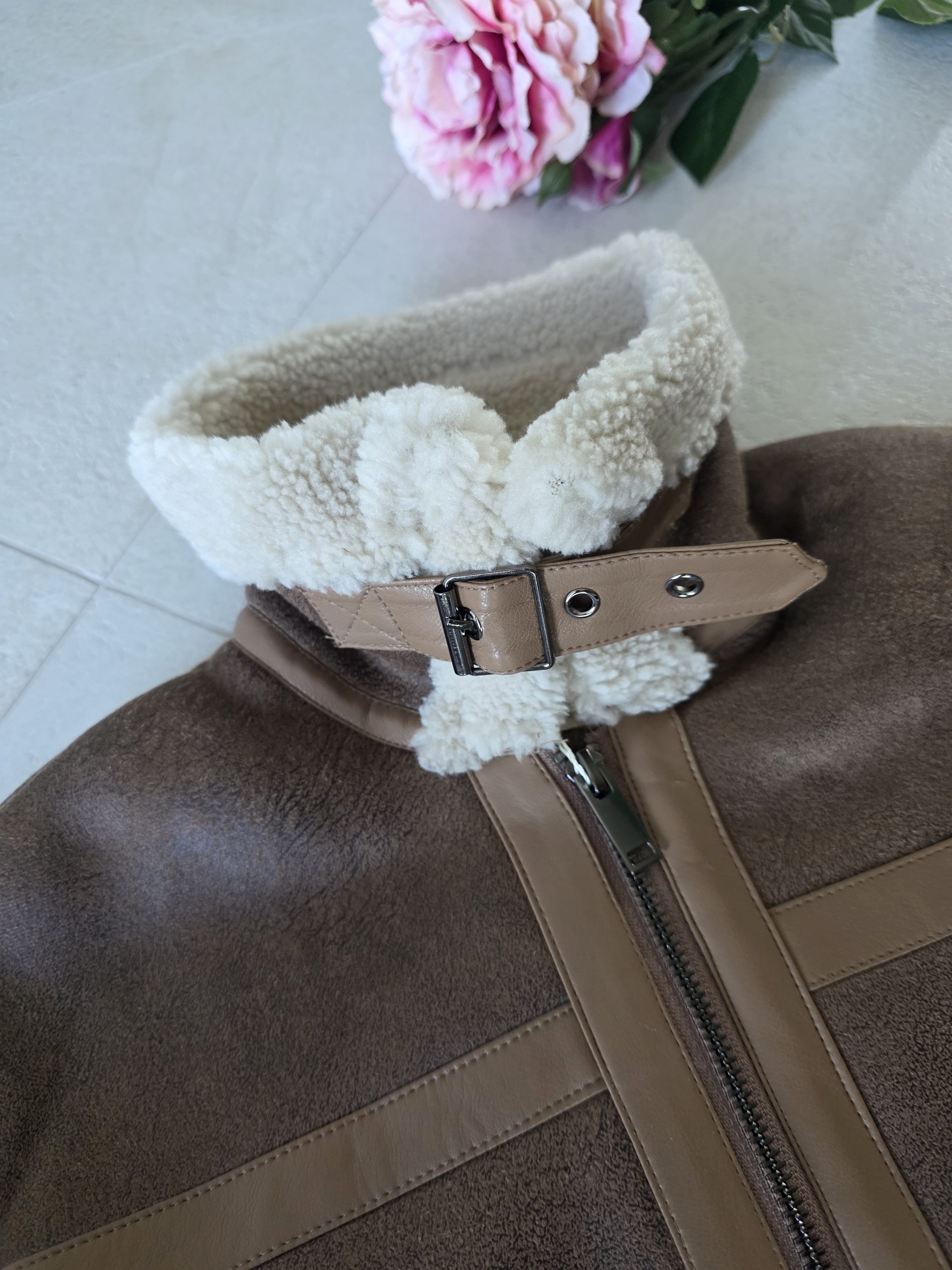 Детско авиаторско яке „Cappuccino Cozy“ - Image 7