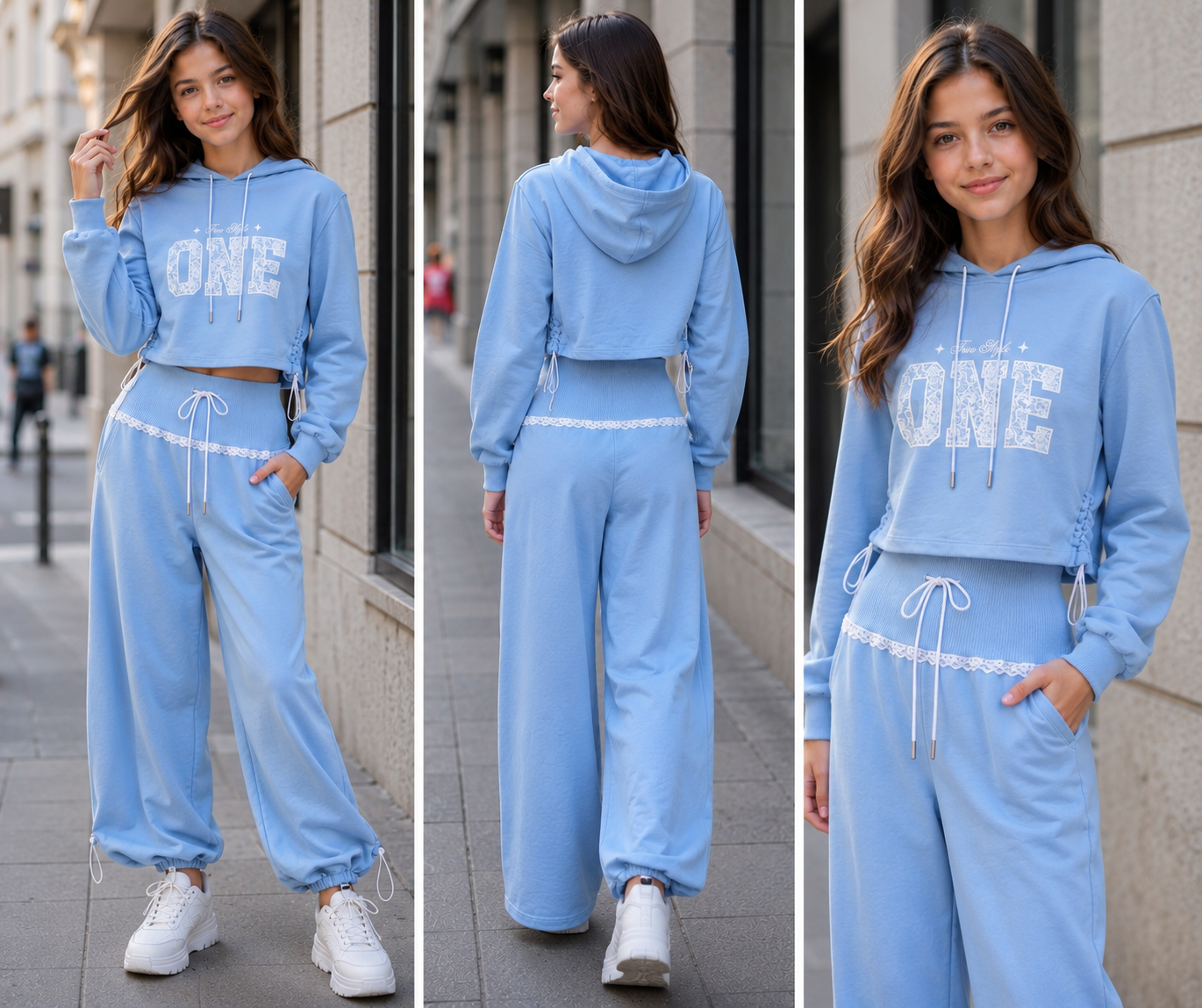 Комплект „Blue One“ с дантелени акценти - Image 6