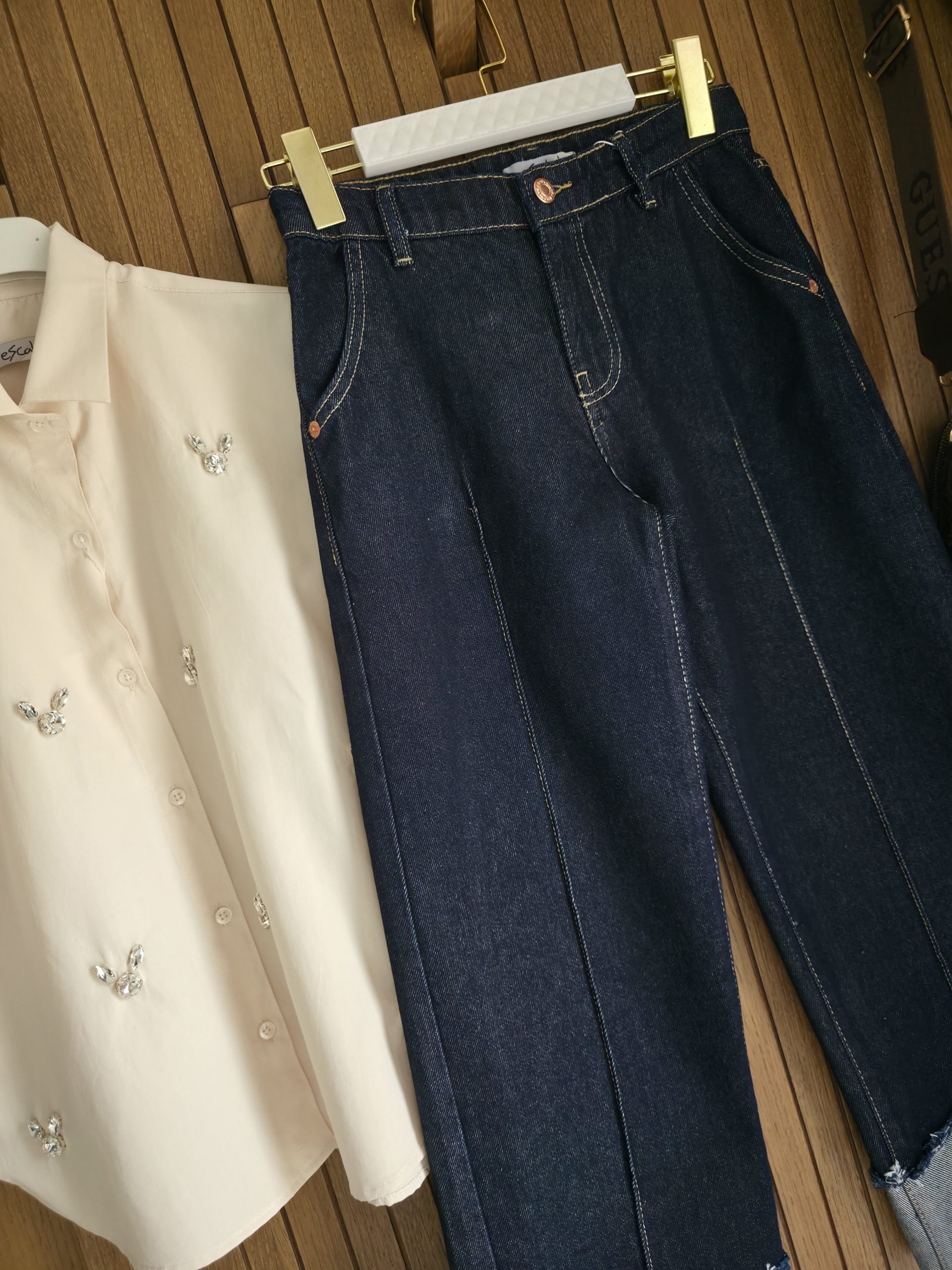 Детски дънки Wide Cuff Denim - Image 4