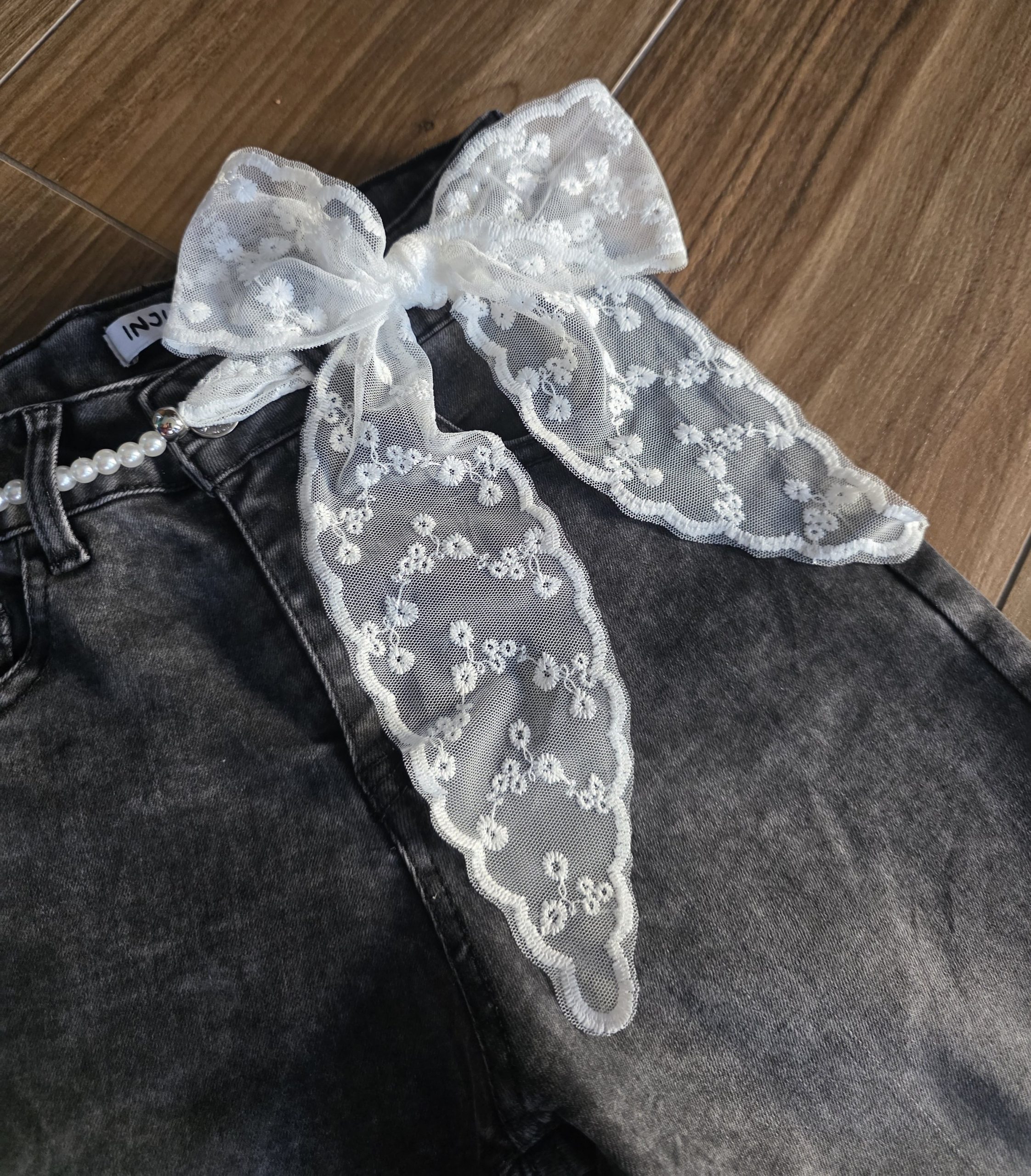 Детски широки дънки "Pearl Bow" - Image 7