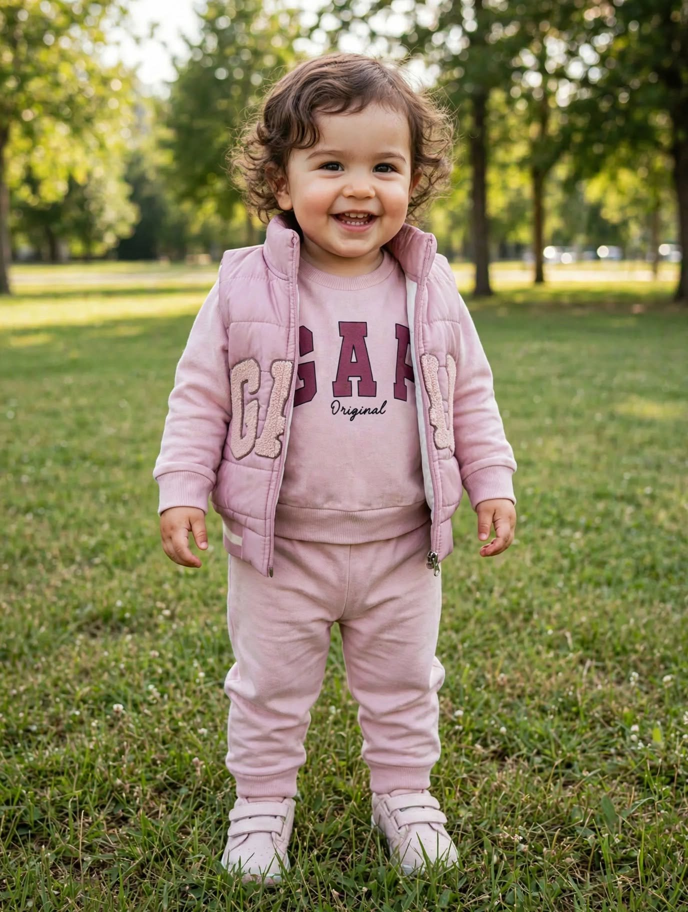 Детски комплект от три части "Dusty Pink"