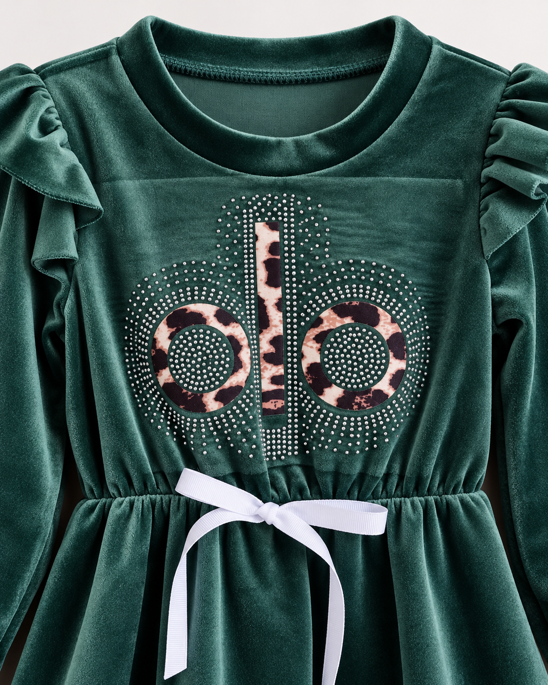 Плюшена рокля „Glam Velvet“ в маслено зелено - Image 3